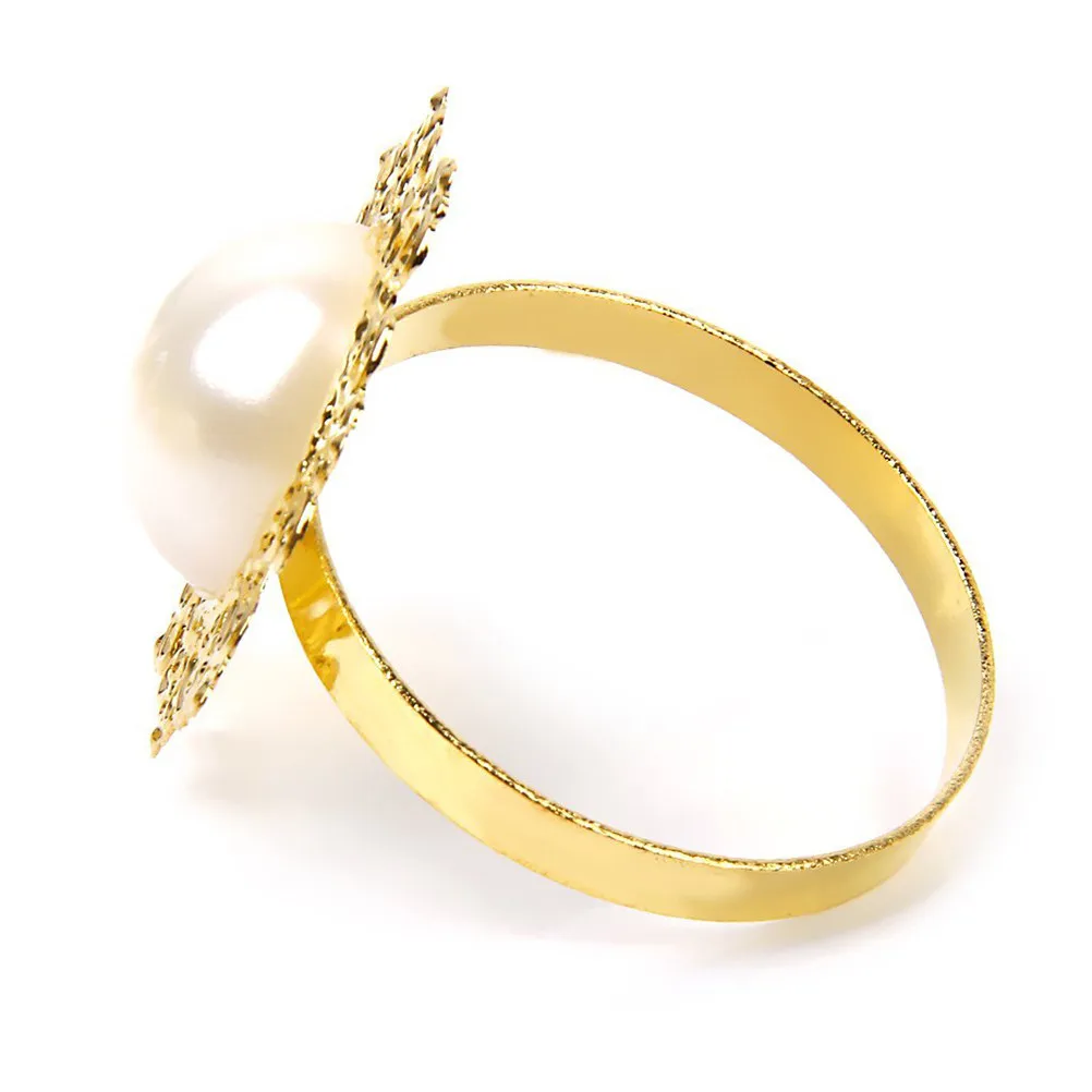 12Pcs Napkin Rings Shimmering Diamond Acrylic Zinc Alloy 45Mm Banquet Wedding Dinner Napkin Ring Table Setting Decor
