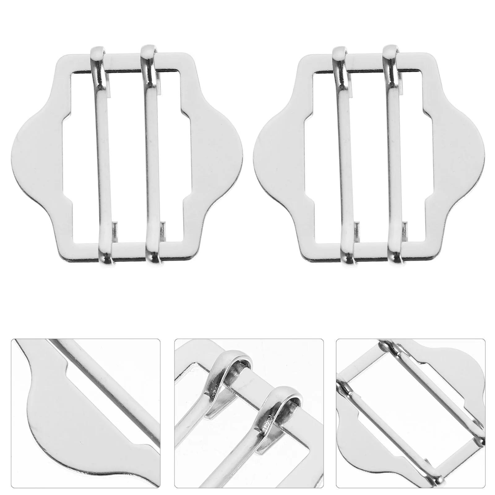 10 قطعة حزام الخصر أبازيم النحاس أزرار قابلة للتعديل لبدلة سترة الملابس إغلاق الملحقات المعدنية تصميم بسيط دائم