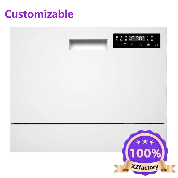 Factory Direct 2026 Top Rated6Sets Automatic Lave-vaisselle Household Countertop Dishwashers Mini Dishwasher for Kitchen