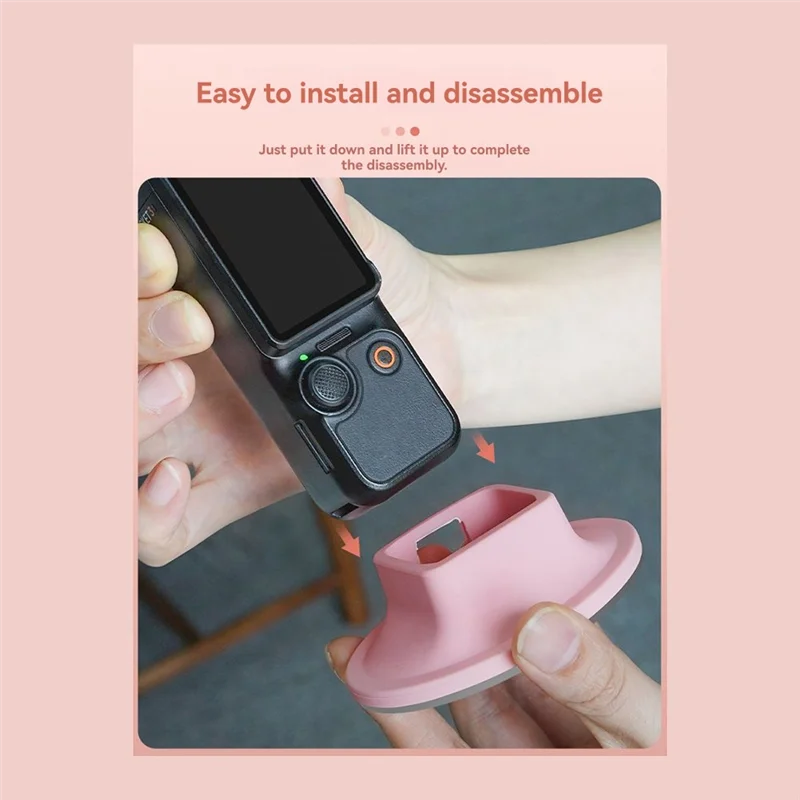 【НОВИНКА】Для DJI Osmo Pocket 3, настольная подставка, нескользящая силиконовая основа, фиксированная поддержка для ручного стабилизатора, синий Glacier