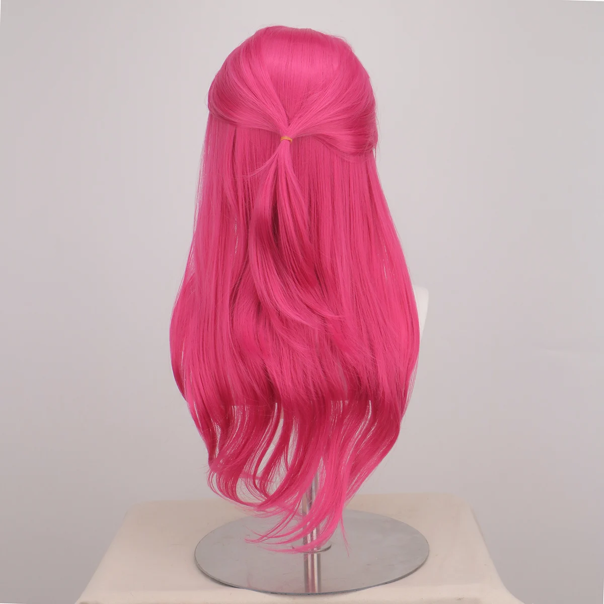 Descendants 5 Pink Wigs Girls Long Rose Red Curly Wigs Cosplay Party Costume  Wicked Wonderland Girls Halloween Descendants Pink