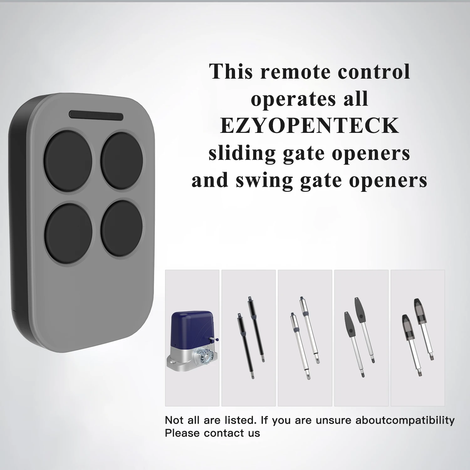 EZYOPENTECK Remote Control for Automatic Swing Sliding Gate Opener Wireless Remote Only suitable for EZYOPENTECK