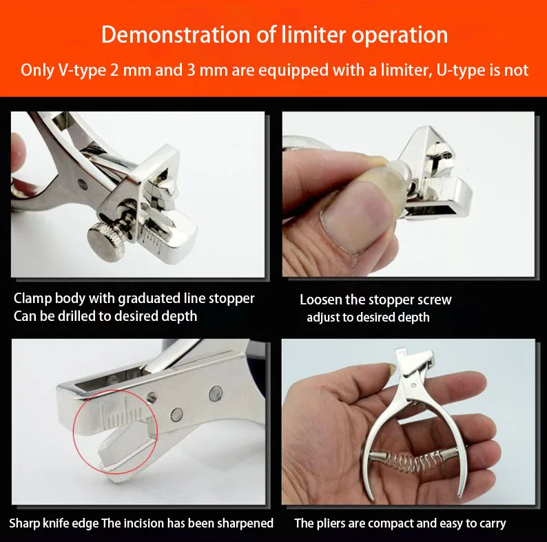 3mm proofing v-shaped slicer edge cutting groove machine food vacuum packaging bag tearing pliers pattern groove machine