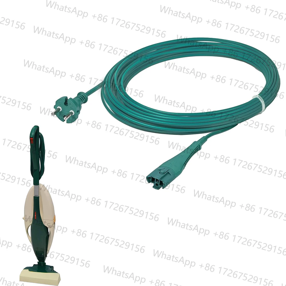 Power cable, connection cable, suitable for Vorwerk Kobold 130, length 131-10 meters (EU plug)