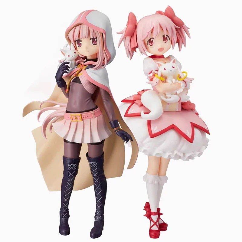 

Original Genuine Anime Figure Puella Magi Madoka Magica Kaname Madoka Tamaki Iroha Miki Sayaka Kawaii Action Figure Toys Gift