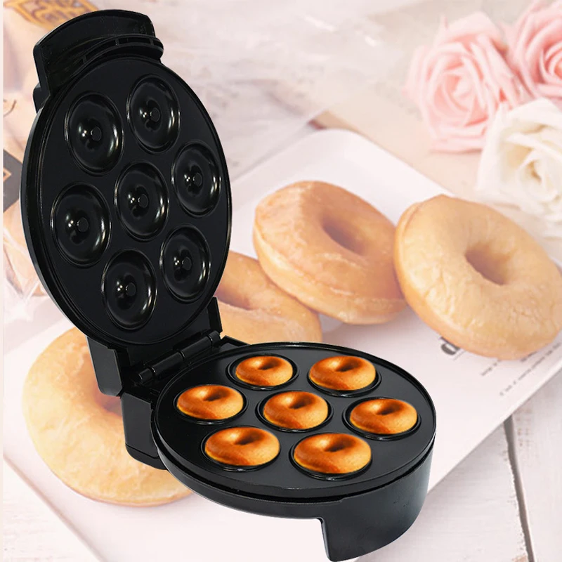 

Electric Donut Making Non-Stick Surface Breakfast Waffle Baking Machine Kitchen Cookware CE Doughnut Maker