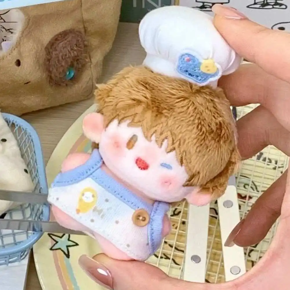 

5cm Cotton Dolls Clothes Changing Clothes Chef's Hat, Bib, Top DIY Doll Accessories Plush Toys Gift Accessories
