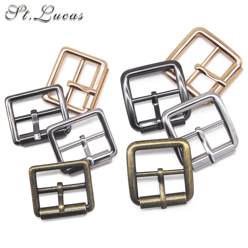 New 20pcs/lot 20mm(0.8in) gold silver bronze iron pipe Square alloy metal shoes bags Belt Buckles DIY sew accessory