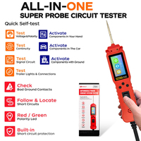 HWAUT P200 Powerprobe Automotive Power Circuit Probe Kit 12V/24V Diagnostic Tool Oscilloscope PWM Output Overload Protection