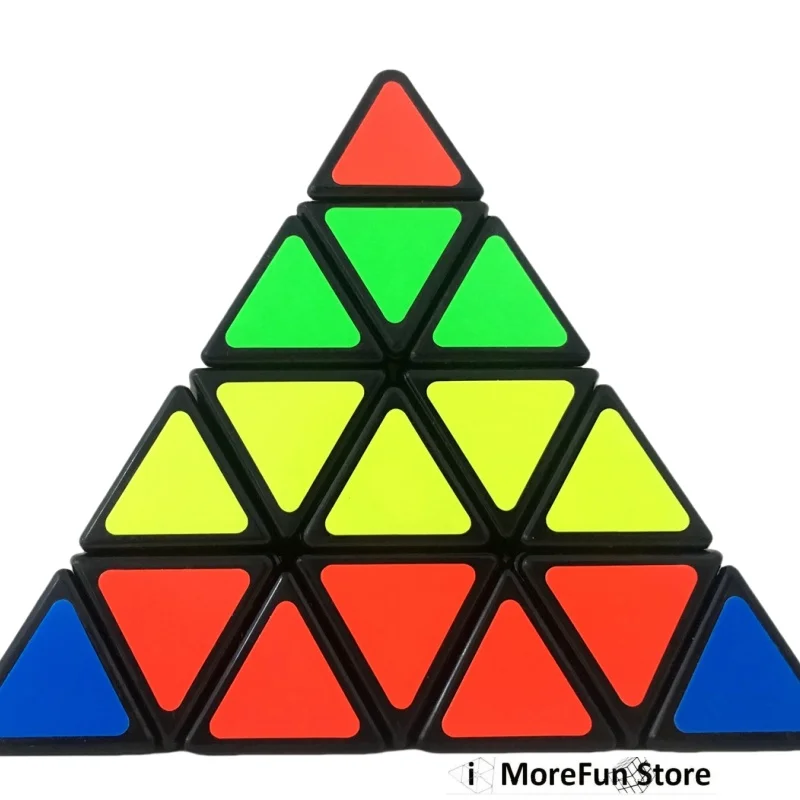 Sengso quarta ordem pirâmide cubo mágico forma estranha cubo de velocidade quebra-cabeça brinquedo crianças presente cubo mágico quebra-cabeça