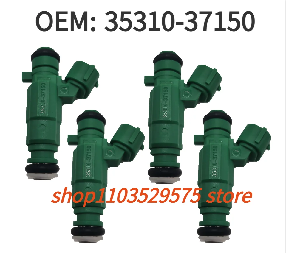 4PCS Brand New 35310-37150 Fuel Injectors, For Hyundai Accent Tiburon Santa Fe Sonata Kia Rio Rio5 FJ660,  Auto Parts 3531037150