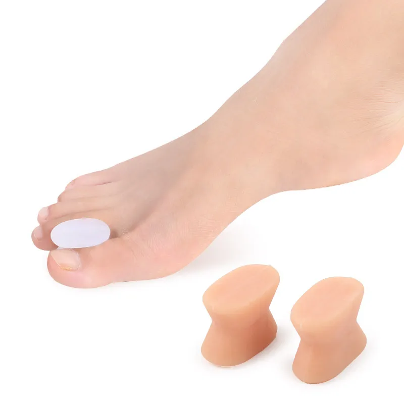 

4Pcs=2Pairs Silicone Gel Fingers Separators Straightener Hallux Valgus Corrector Protector Orthopedic Toe Correction Pedicure