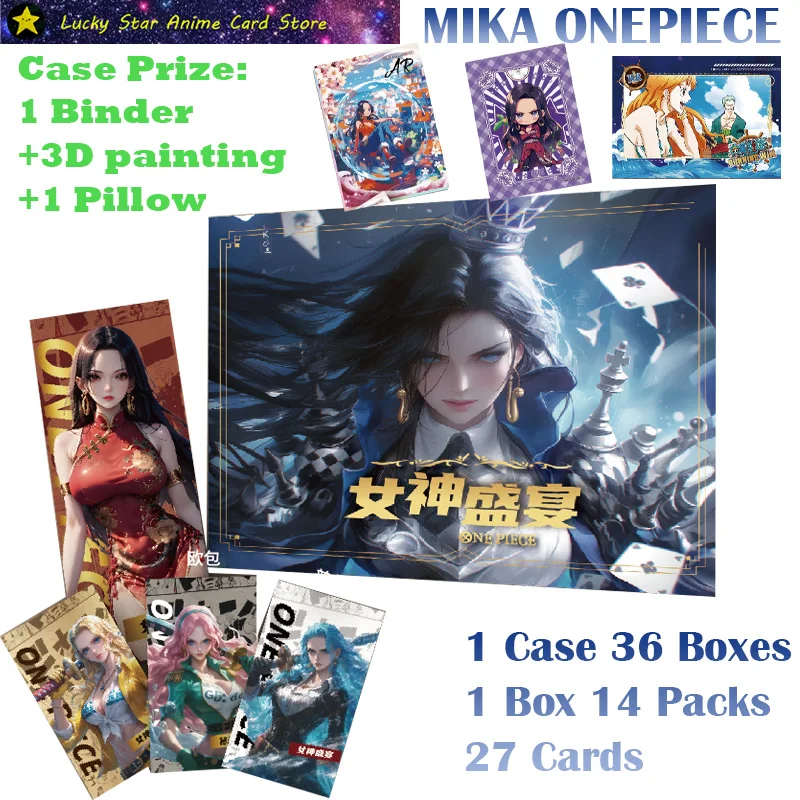 

MIKA ONE PIECE Collection Cards Goddess Feast Booster Box Anime Characters Japanese Trading Game Card Collector Gifts
