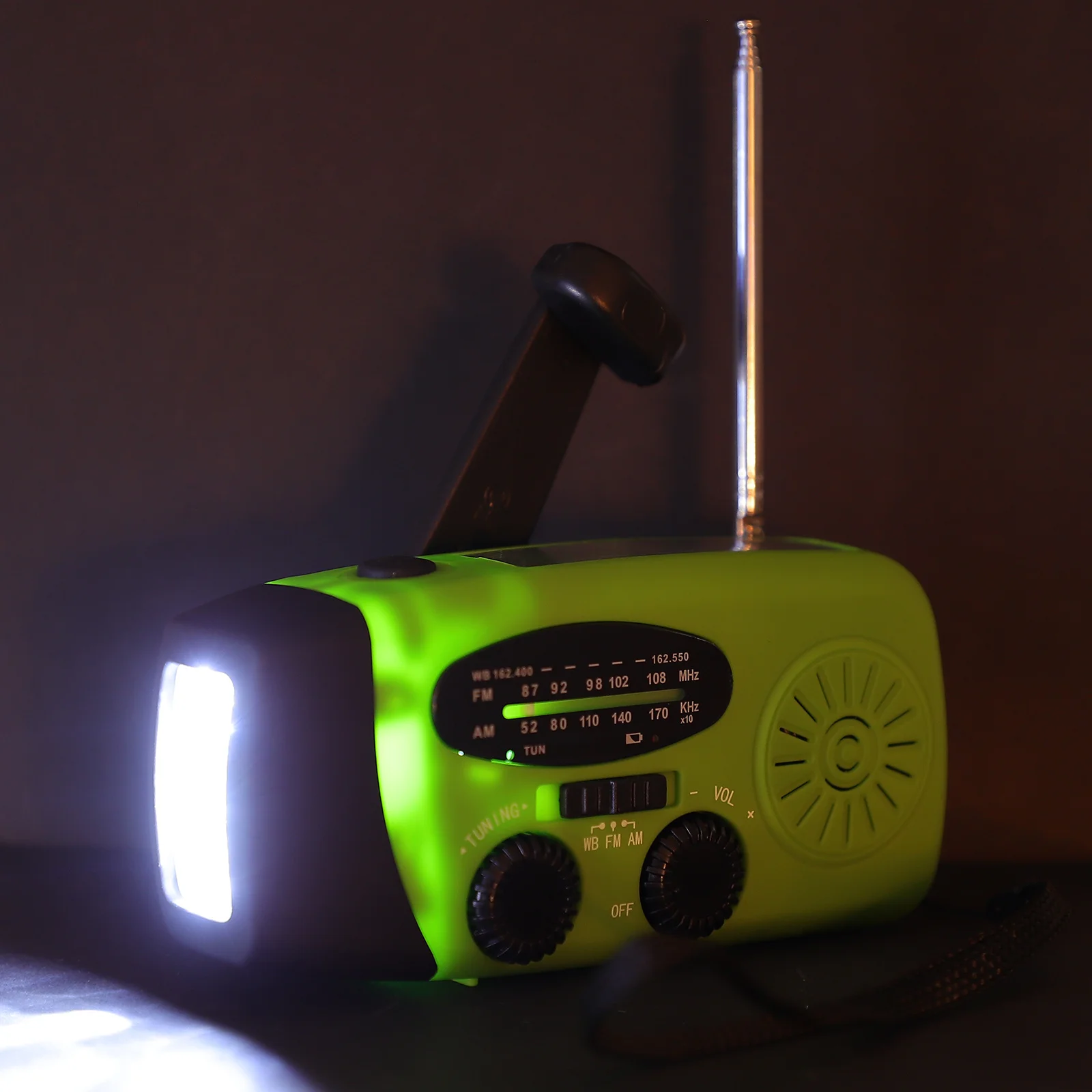 

Emergency Radio Solar Hand Crank USB Rechargeable Portable Am Fm Weather Radio Power Bank Survival Emergency Supplies