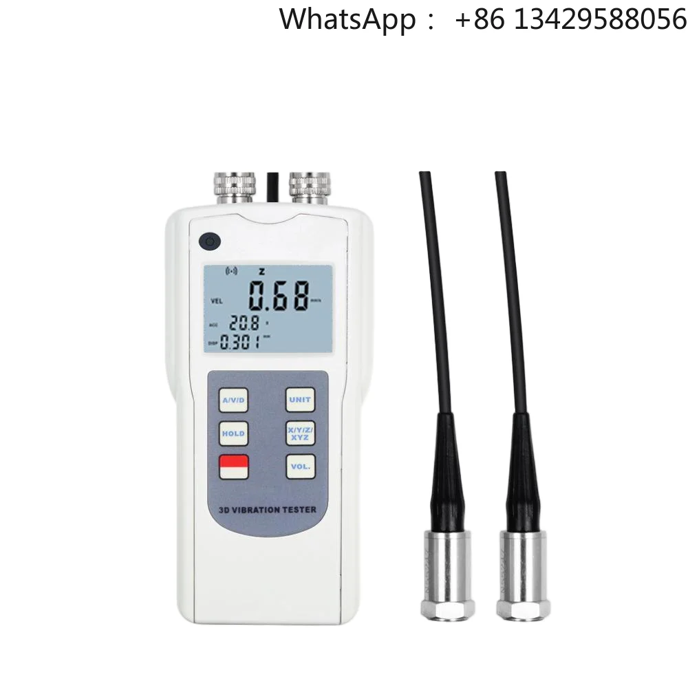 Vibration Tester AV-160D-2 with Piezoelectric Accelerometer Display  Displacement, Velocity and Acceleration Simultaneously