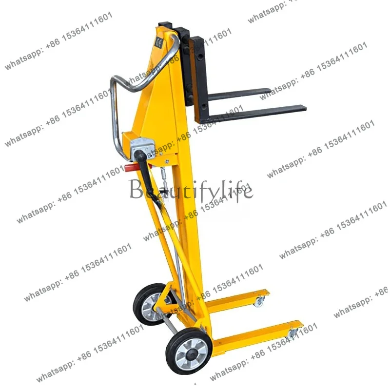 

zj. hand winch type station truck oil-free loading and unloading stacker truck light type