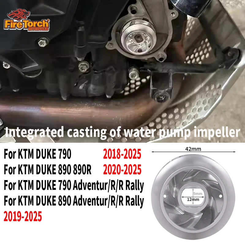 For KTM DUKE 790 890 Adventure R ALLY 2018 - 2025 Motorcycle Accessories Original Size Aluminum Water Pump Impeller Turbine