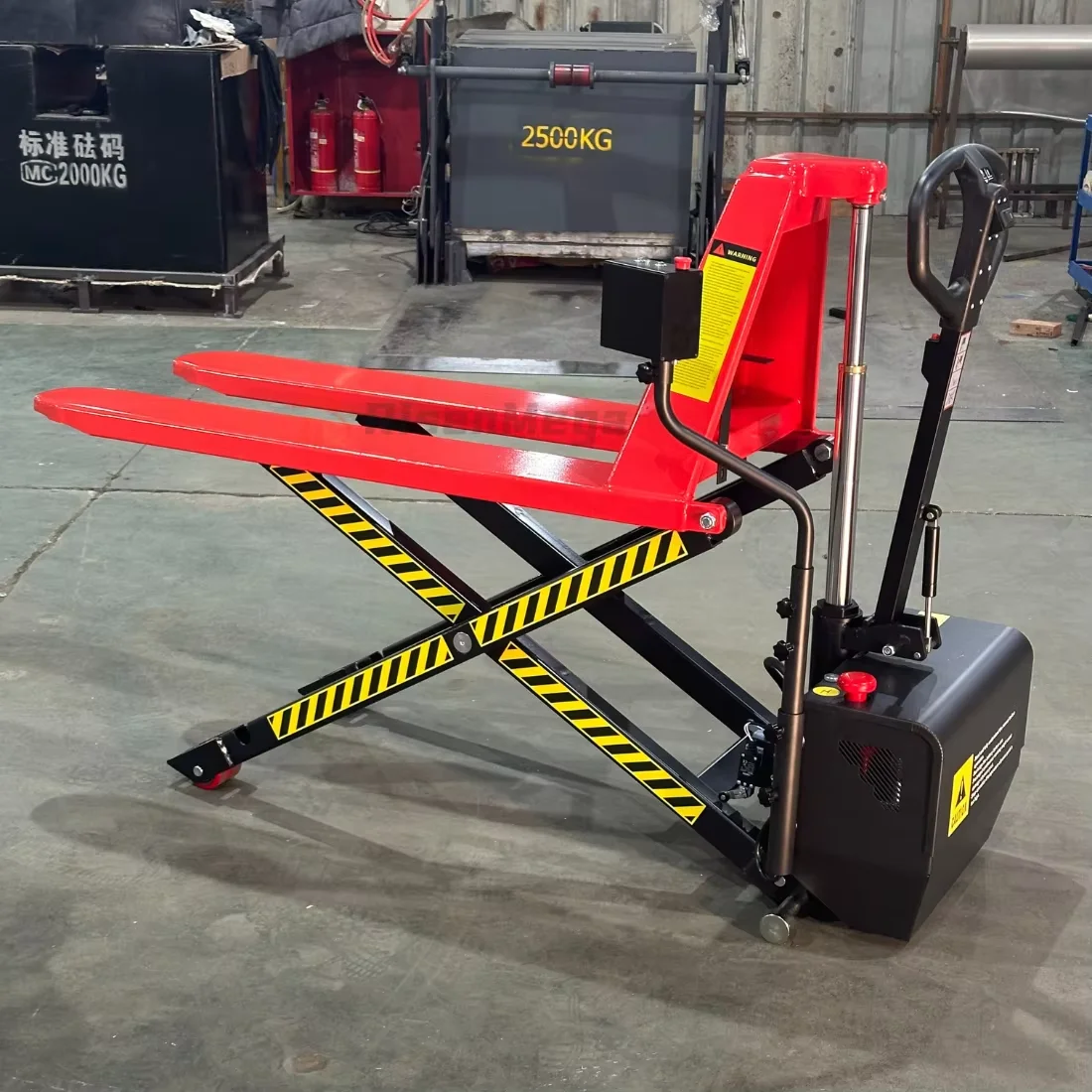 

Risenmega High Quality Electric Pallet Forklift Attachments Hot Selling 800-1000kg Load Scissor Lift with CE Certification