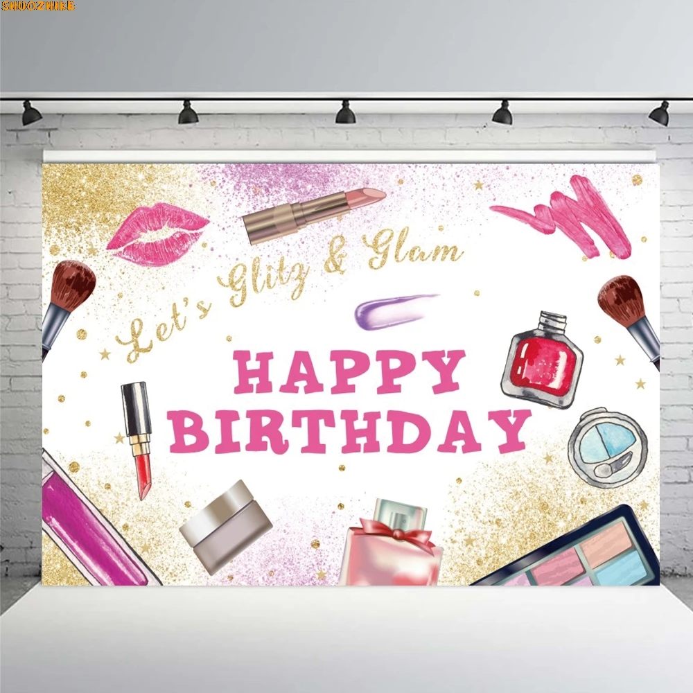 

Sexy Lady Women Spa Party Photography Backdrop Pink Beauty Makeup Girl Princess Sweet Birthday Party Decoration Photo Background