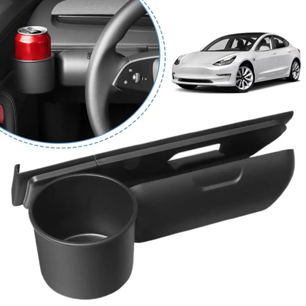 

Dashboard Storage Box For Tesla Model Y/YL Mobile Phone Water Cup Bracket Car Supplies Accessories Storage Box K5I2