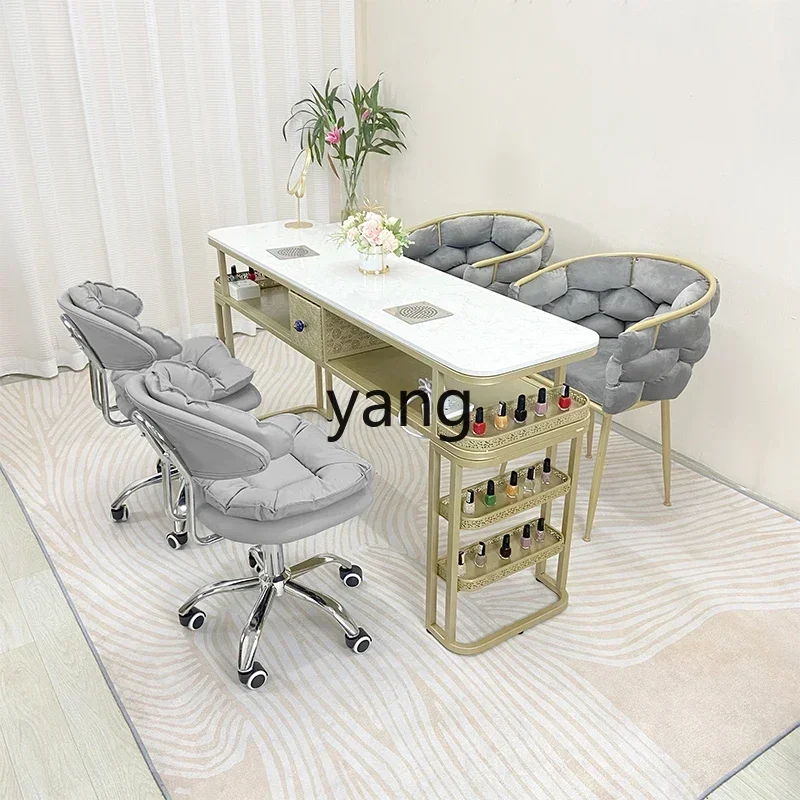 

LMMlift swivel chair Internet celebrity vacuum cleaner with socket manicure table and chair set combination