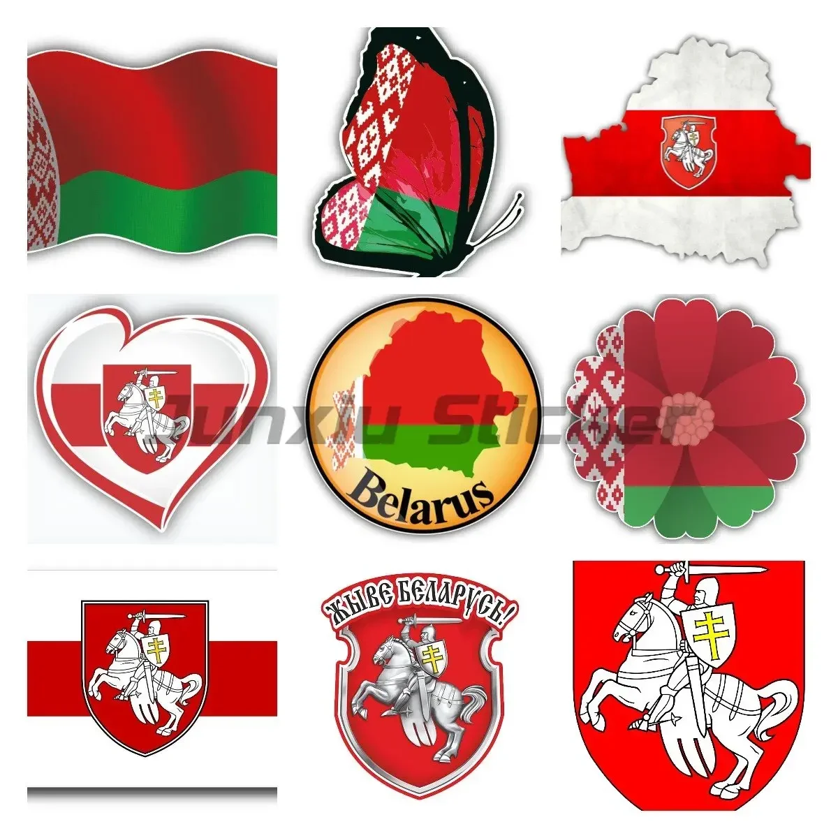 

Belarus National Flag Emblem Window Auto Car Stickers Decorate Cars, Rooms, Wardrobes, Desks,Computer Bicycle Decal