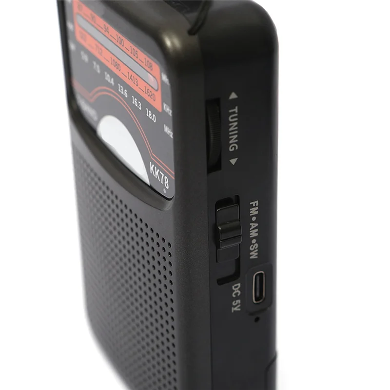 【جديد】Kk78 Universal Emergency Radtio المحمولة Sw/Am/Fm شاشة LCD مؤشر الجيب تلسكوبي Angten