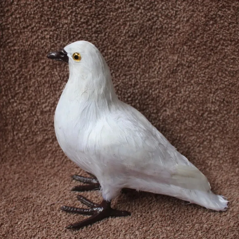 Nordic White Pigeon Artificial Bird Doves Yard Garden Decor Office Desk Accessories Aesthetic Room Modern Home Decor Figures