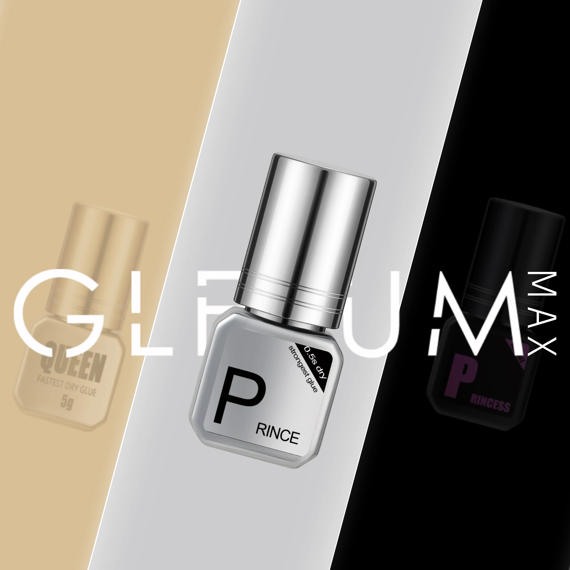 Glesum High-Quality Kingdom Glue Set For Eyelash Grafting Make Up 5 Bottles Adhesive Free Shipping