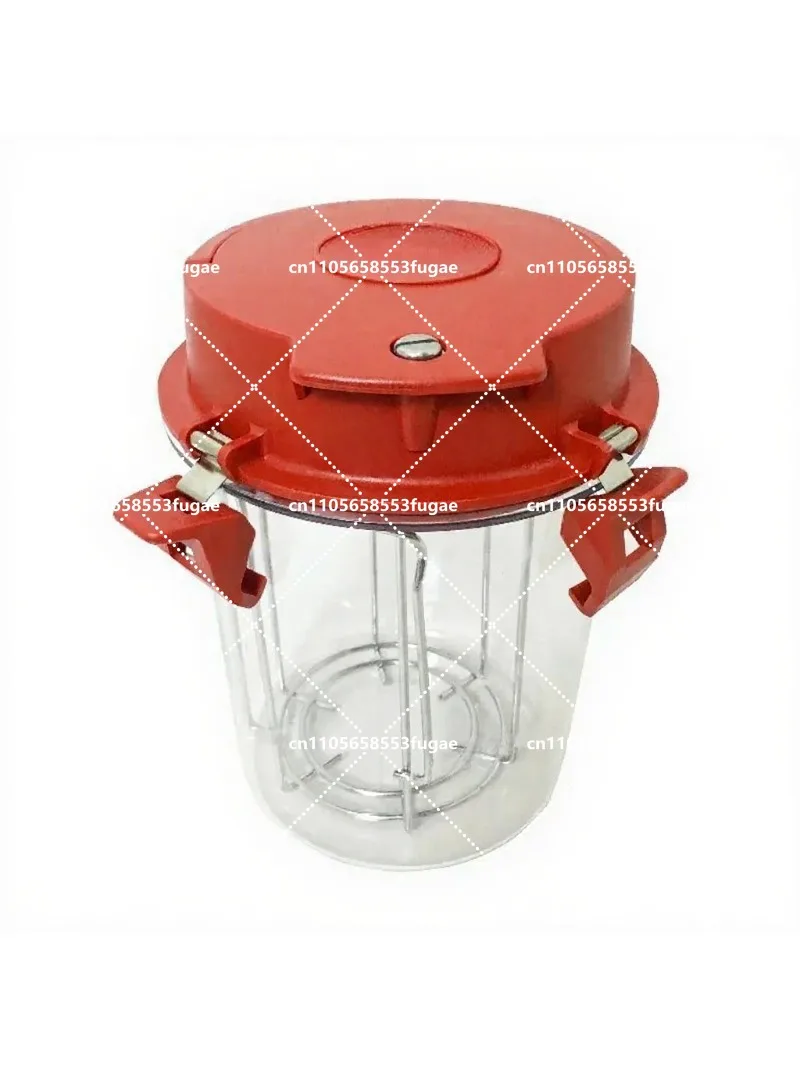 Transparent 2.5L Anaerobic Cultivation Tank Sealed Chamber for Laboratory Microbial Culture with Sheet Rack