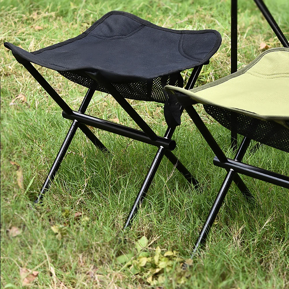 

Outdoor Foldable Campstool Beach Picnic Fishing Chair Portable Folding Camping Stools Aluminium Alloy Lighweight Furniture