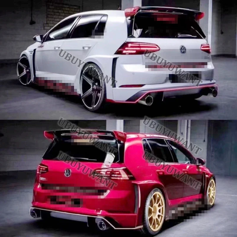 Hot Sale For VW Golf Mk7 Mk7.5 STANDARD Spoiler Gloss Black Rear Roof Boot T C-R Style Spoiler For Golf 7 7.5 TSI Tdi  2014-2018