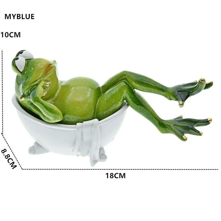 

Resin Frog Statue,Lying In The Bathtub Statue For Home Decoration,Artificial Frog Figurine