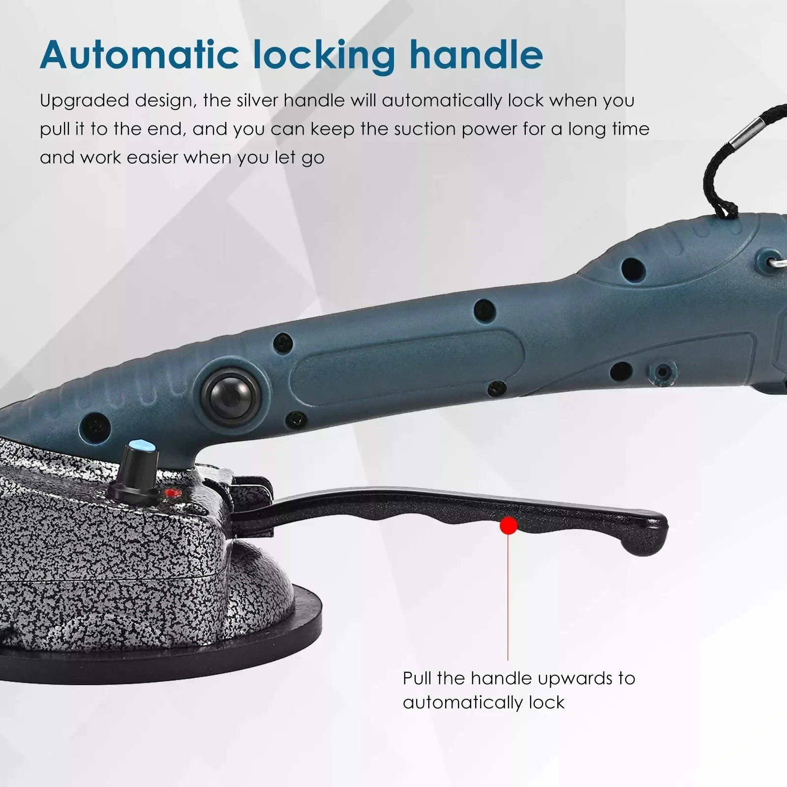 Cordless Tile Tiling Machine Li-ion Smart Wall Floor Tiles Laying Vibrating Tool with 100*100mm Suction Cup with 1/2pcs