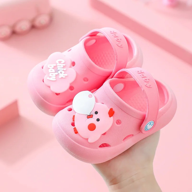 New Style Slippers Kids Home Shoes Cartoon Little Girls Princess Outdoor Beach Sandals Indoor House Slippers Teenager Sandalias