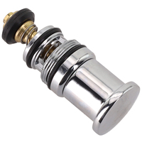 Shower Switch Valve Spring-type Pull Water Distributor Spring-Loaded Pull-up Water Diverter Triple Bathtub Home Improvement