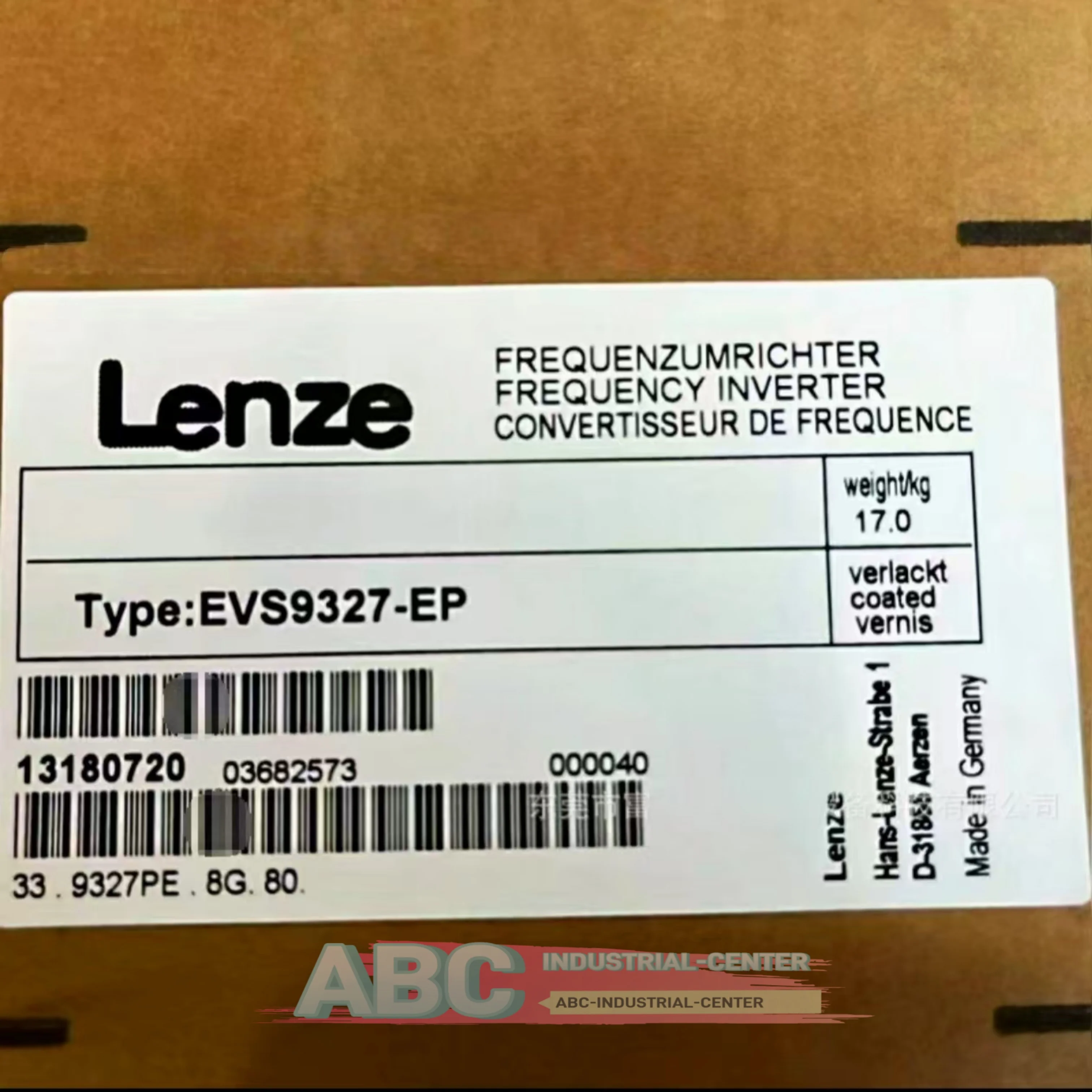 EVS9327-ESV004 新品 EVF9327-EVV004 周波数コンバータ EVS9327-EIV004