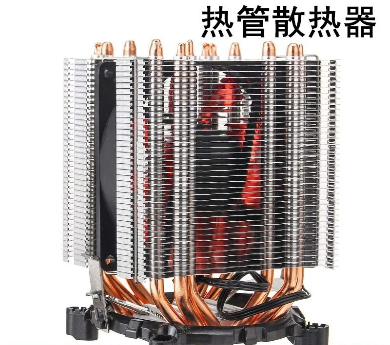 6 Heat Pipe CPU Radiator Mute i5-i7 Desktop 1150AMD-1155 Computer CPU Fan 2012
