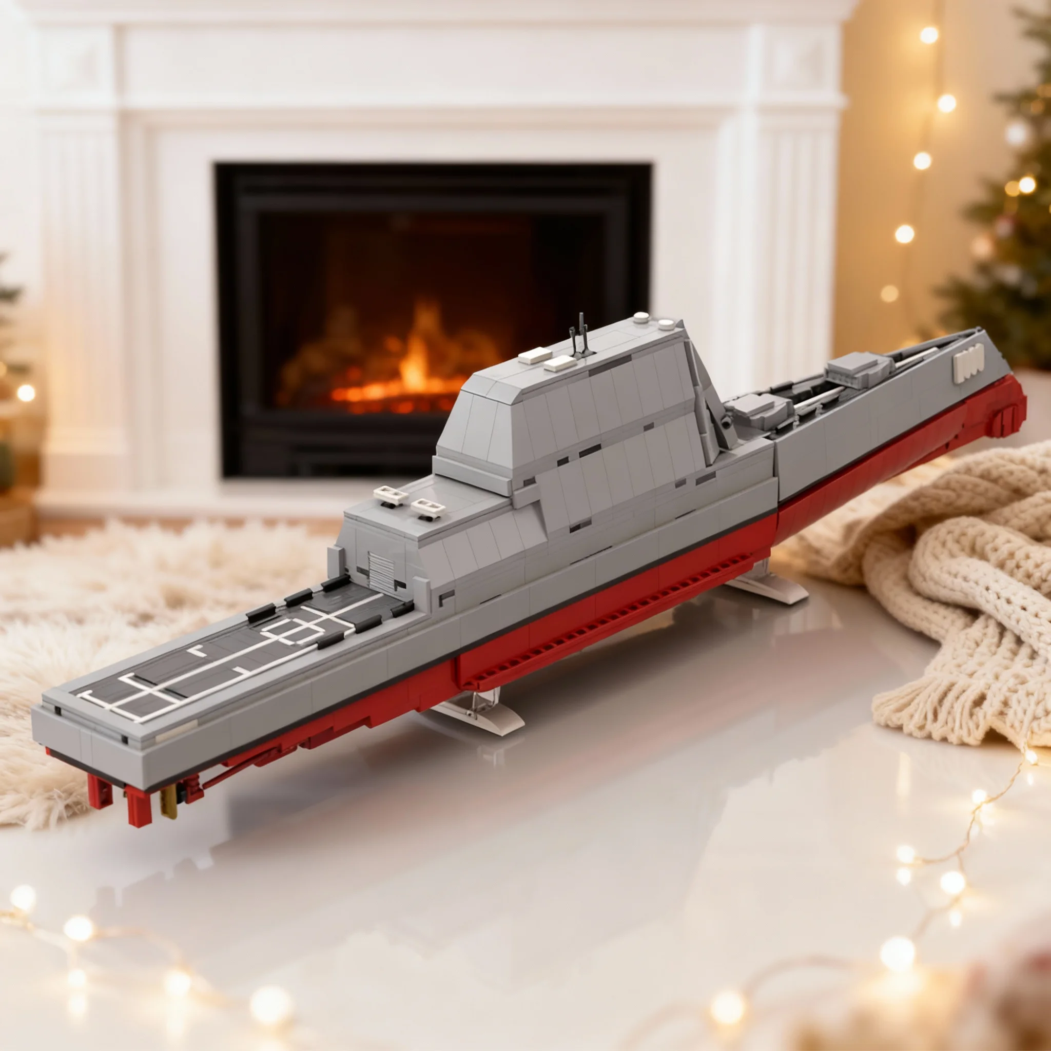 

Набор строительных блоков MOC USS Zumwalt (1014 деталей) – Архитектурная модель для сборки, Рождественский подарок, DIY игрушка, Креативная идея, Образовательная игрушка для детей