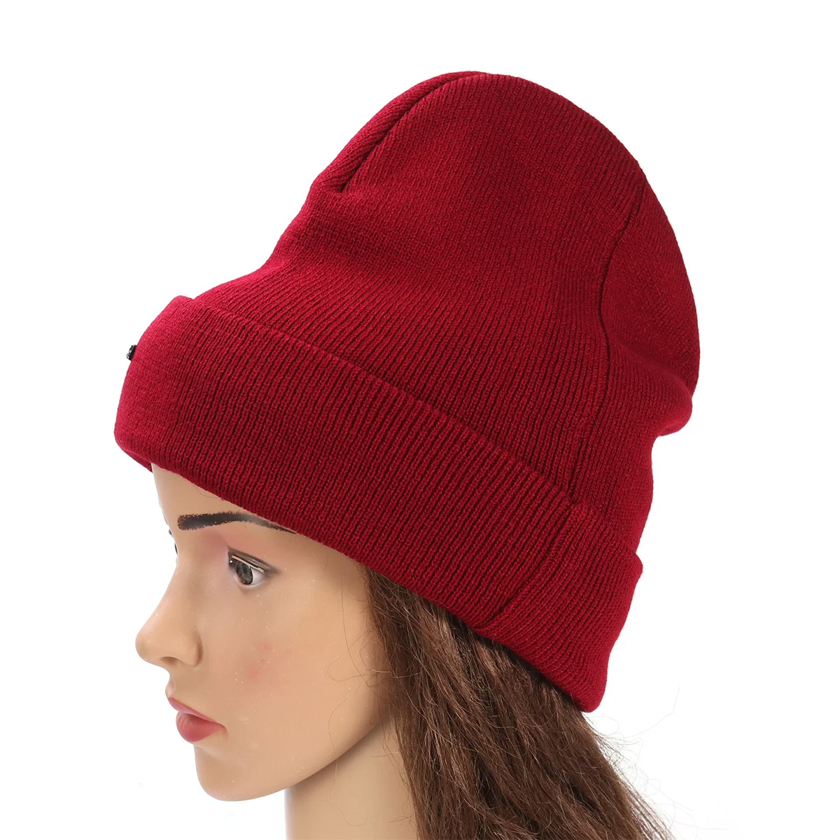 

Stretchy Winter Beanie Hat Knit Unisex Cap for Outdoor Sports Ski Snowboarding Hiking Wine Red Winter Beanie Hat