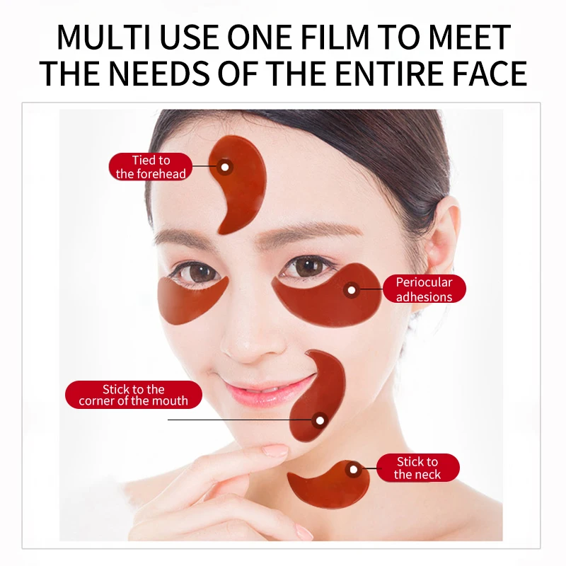 60 قطعة من قناع العين المرطب من FONCE Ruby، متوفر للرجال والنساء، مرطب، سهل الامتصاص