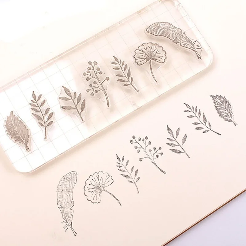 Vintage Butterfly Flower Transparent Silicone Clear Stamp Scrapbooking DIY Craft Decoration Stamp