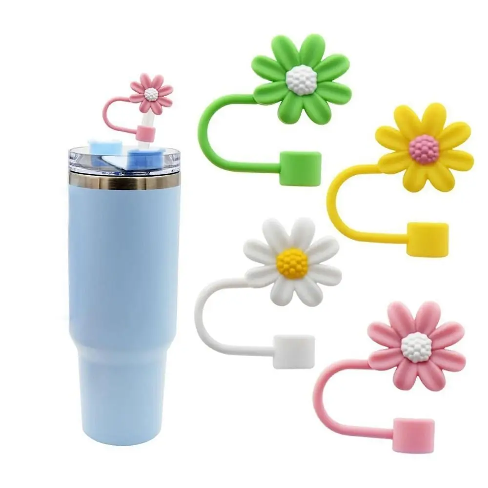 Cup Accessories Silicone Straw Plug Reusable Dust-proof Drinking Dust Cap Drinkware Splash Proof Straw Tips Cover Water Glass