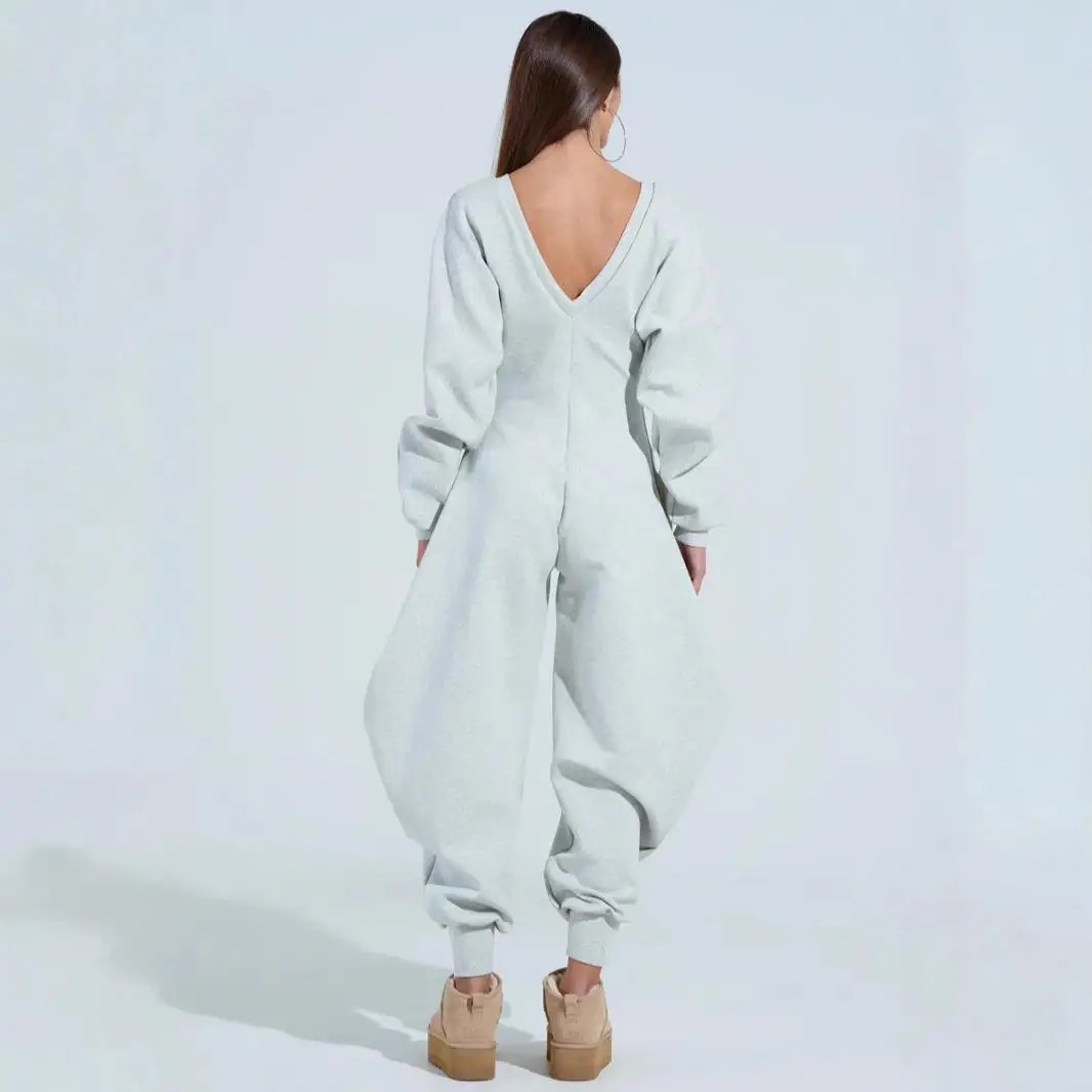 

Женские расклешенные брюки, комбинезон с узким воротником, длинный свеч, с низкой талией, полиэфирное волокно, весенний сезон, женская модная одежда