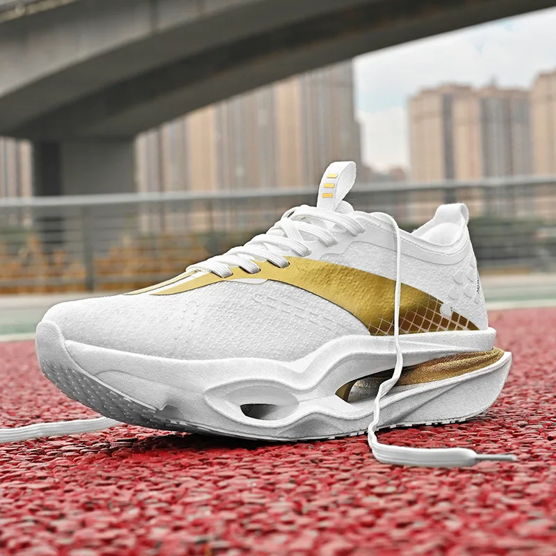 Men's Women's Carbon Plate Running Shoes Soft Sole Comfortable Sports Shoes Reflective Athletic Trainers