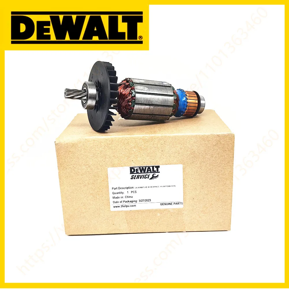 Rotor de Armadura 220230v para Dewalt Dwe560 Dwe550 Dwe561 Dwe565 N178804 Ferramenta Elétrica Acessórios Peça de Ferramentas Elétricas