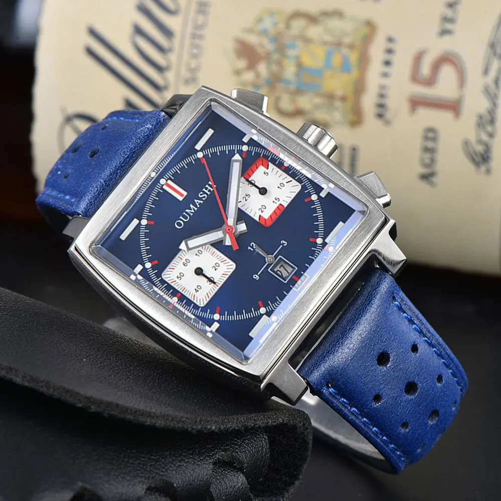 40mm luxury men's mechanical chronograph watch 7750 movement sapphire glass 7750 multi-functional chronograph business watch