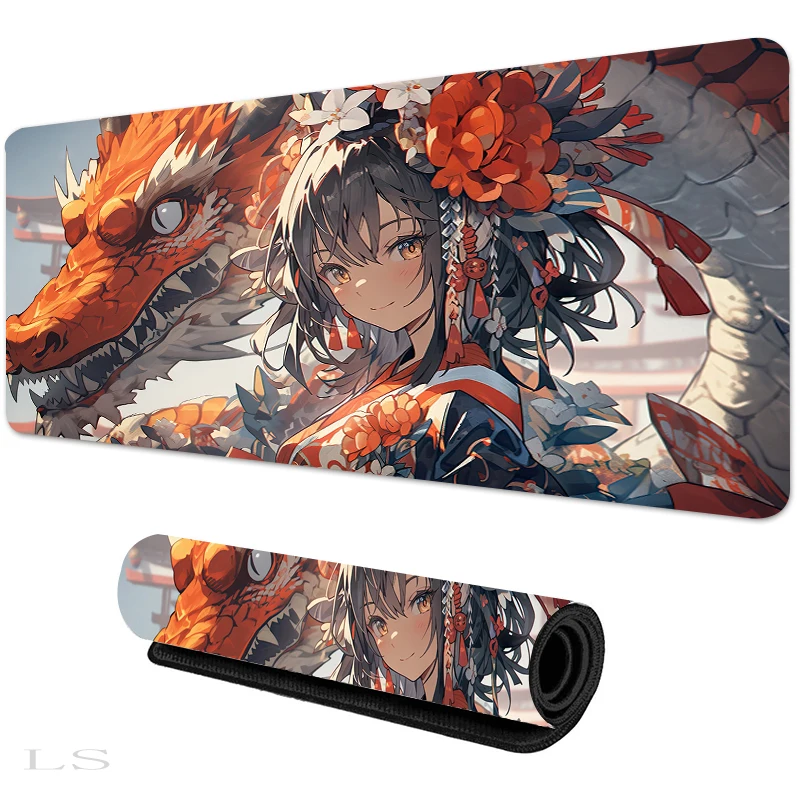 

Mouse Pad Gaming Moon Samurai Pc Accessories Laptop Computer Speed Mini Pc Gamer Keyboard Desk Mat Big 100x50 Mousepad Gift