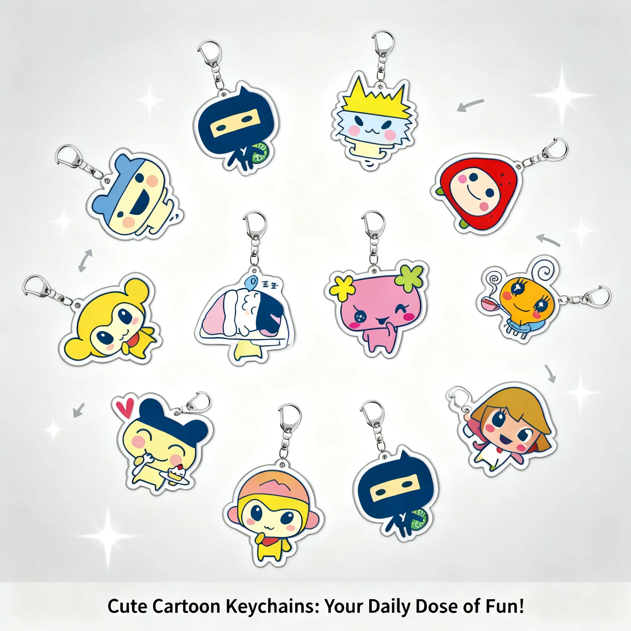 

Tamagotchi Acrylic Keychain Cute Anime Cartoon Pendant Charm Gift Keyring Wholesale Drop Shipping