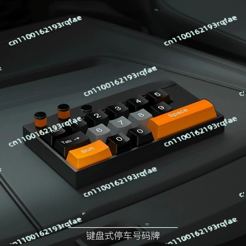 

car interior temporary parking number plate ornament